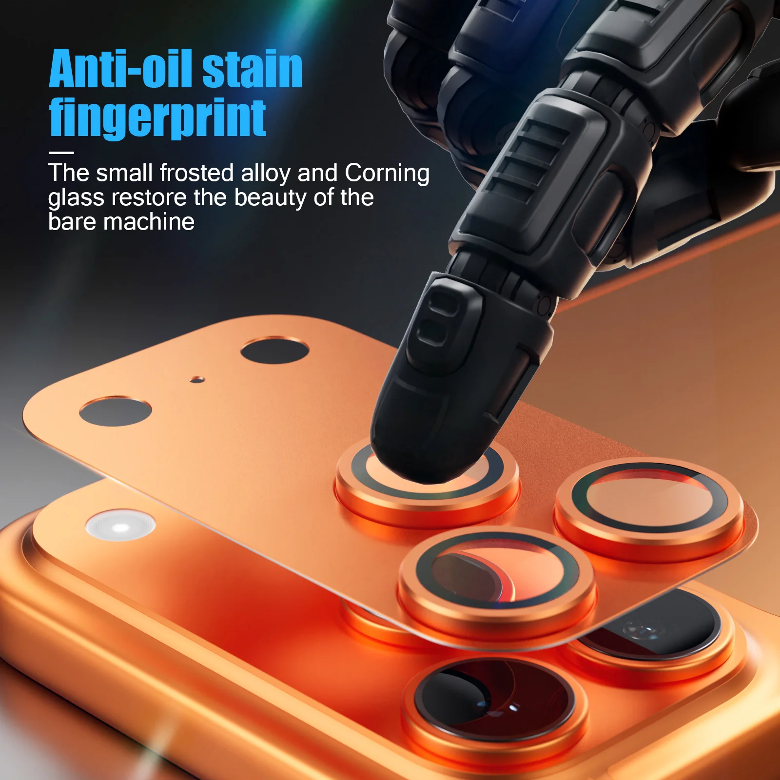 Vidrio templado de cámara de Metal para iPhone 17 Pro Max, cubierta protectora de lente negra de aleación para iPhone 17 Air 17 ProMax 5G, tapa de anillo de lente