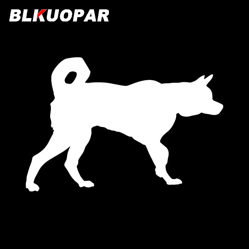 BLKUOPAR Siberian Husky Dog Car Sticker DIY Personality Anime Decal Waterproof Bumper Windows Decoration Car Accessories