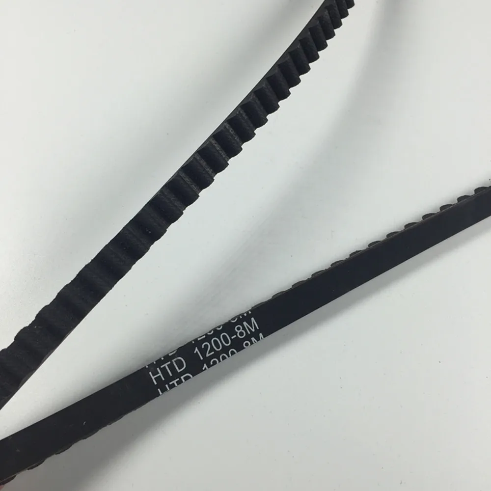 10mm Width HTD8M-1200/1208/1216/1232/1248/1256/1280/1288/1296 Timing Belt Black