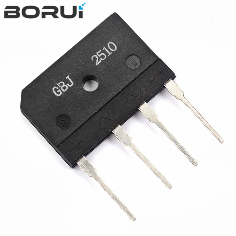 5PCS KBJ2510 GBJ2510 25A 1000V BRIDGE RECTIFIER new and original IC