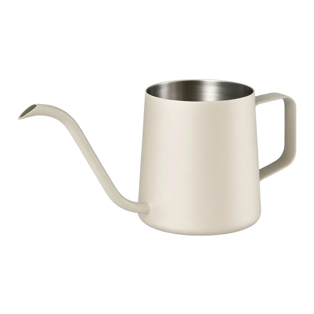 White Stainless Steel Watering Can for Precision Pour Spout 304 Stainless Steel Construction Long Slender Spout Design