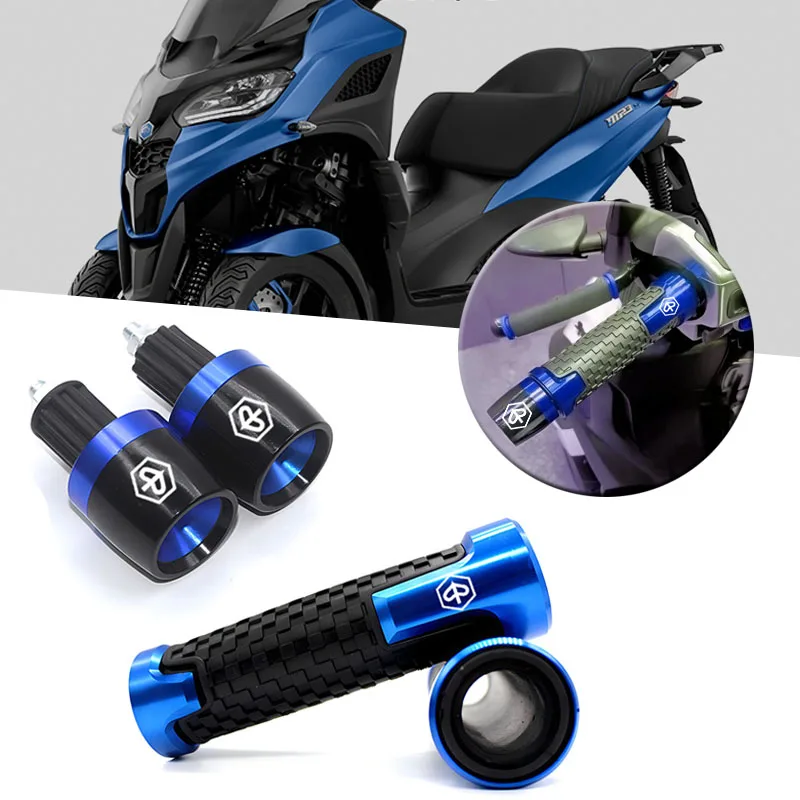 

Motorcycle Hand Grips Handle Bar End Cap Fit For Piaggio Beverly 300 MP3 500 Medley Liberty Zip 50 150 125