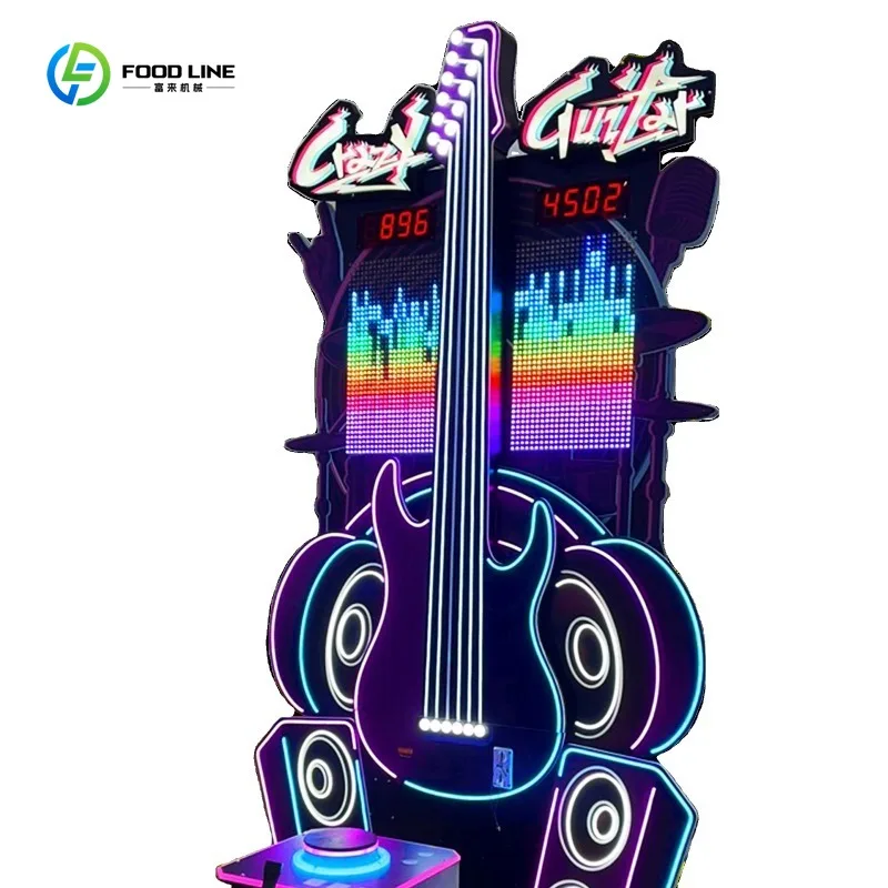 New Attractive Redemption Sport Game Machine Crazy Guitar Hammer Hitting for Amusement Park Custom