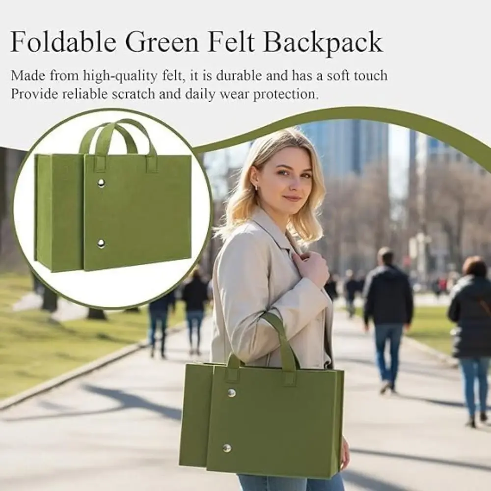 

New Felt Felt Bag Organizer Lightweight Foldable Storage Bag Large Capacity Multifunctional Felt Backpack