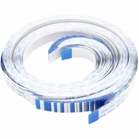 0.5/1.0mm Pitch 500mm 50cm FPC FFC Flexible Flat Cable AWM 20624 80C 60V VW-1 Ribbon Wire 4/6/8/10/12/14/16/20/26/30/40/50/60Pin