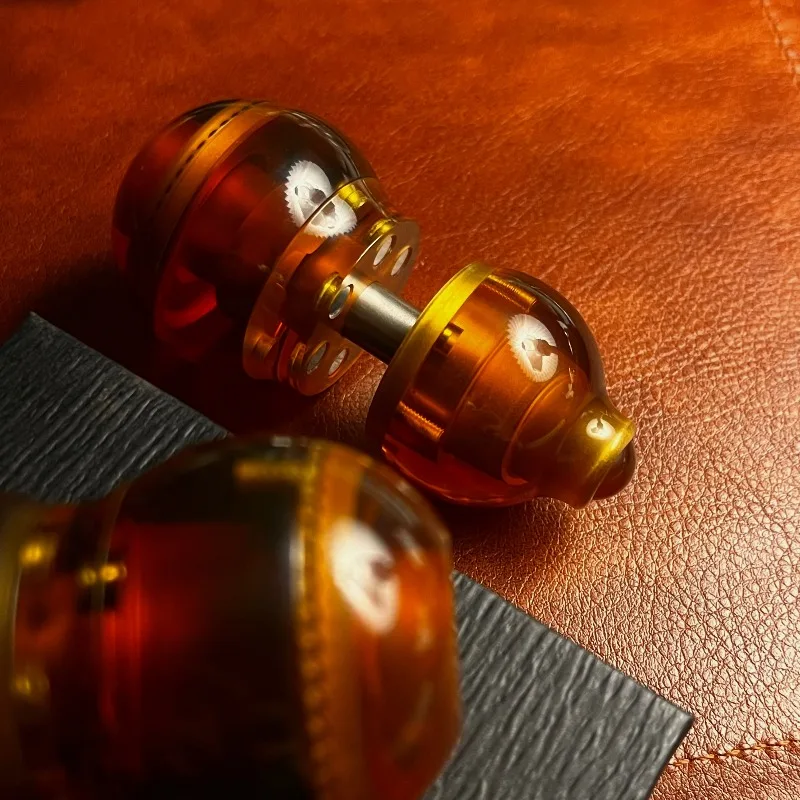 磁気プッシュコインフィジェットスピナーローラーひょうたん型メカニカルスライダープッシュカードEDC抗ストレス解消感覚オフィスデスクトイ