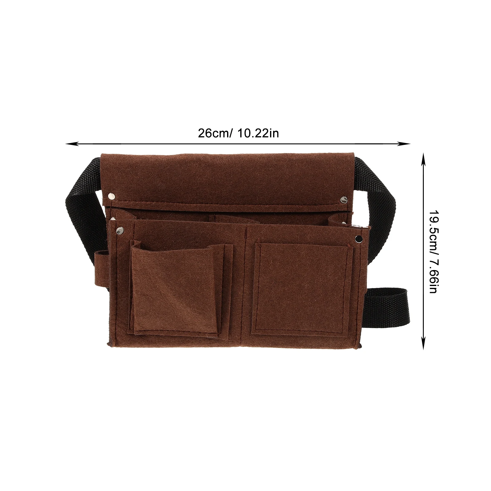 

Nail Waist Bag Tool Belt Large Capacity Durable Fiber Carpenter Brown Construction Woodworking Portable Tool Pouch Adjustable