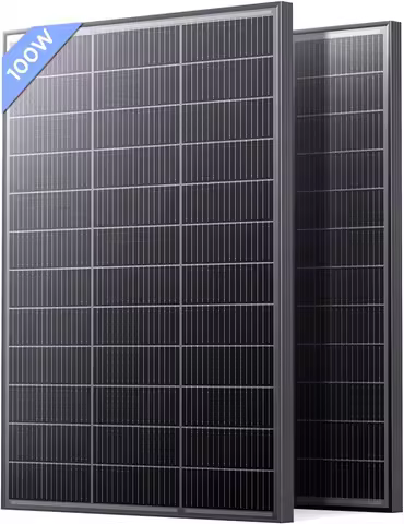 2-Pack 200W N-Type Solar Panel, 25% Efficiency, Compact for RV, Marine, Home Off-Grid