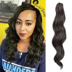 Synthetische Body Wave Gehaakt Haar Ombre Natuurlijke Diepe Oceaangolf Vlechten Hair Extensions Zachte Afro Krullen Gladde Golvende Vlechten Haar