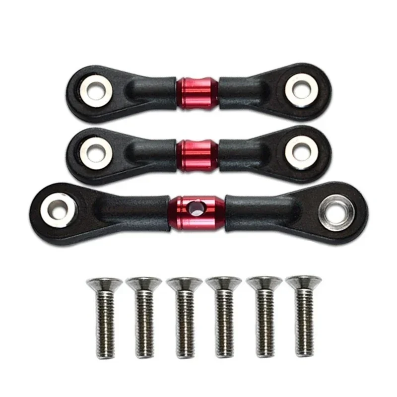 3pcs lenkstange servo stange für tamiya TT-02 TT-02T tt02 tt02t 1/10 rc auto upgrade teile zubehör