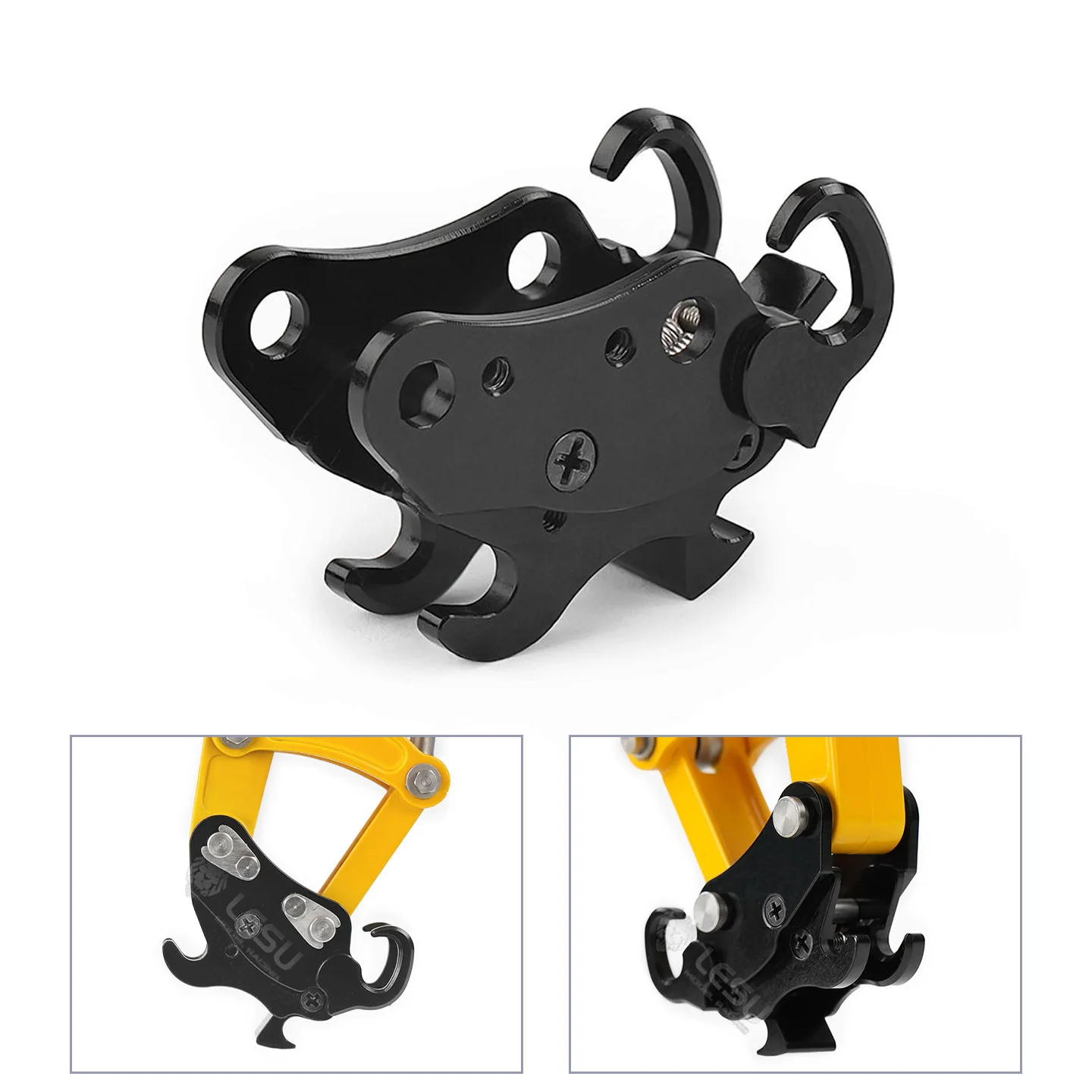 1/14 Metal Manual Quick Release Coupler for LESU Aoue PC30 B0003 RC Hydraulic Excavator Mini Digger Remote Control Model DIY