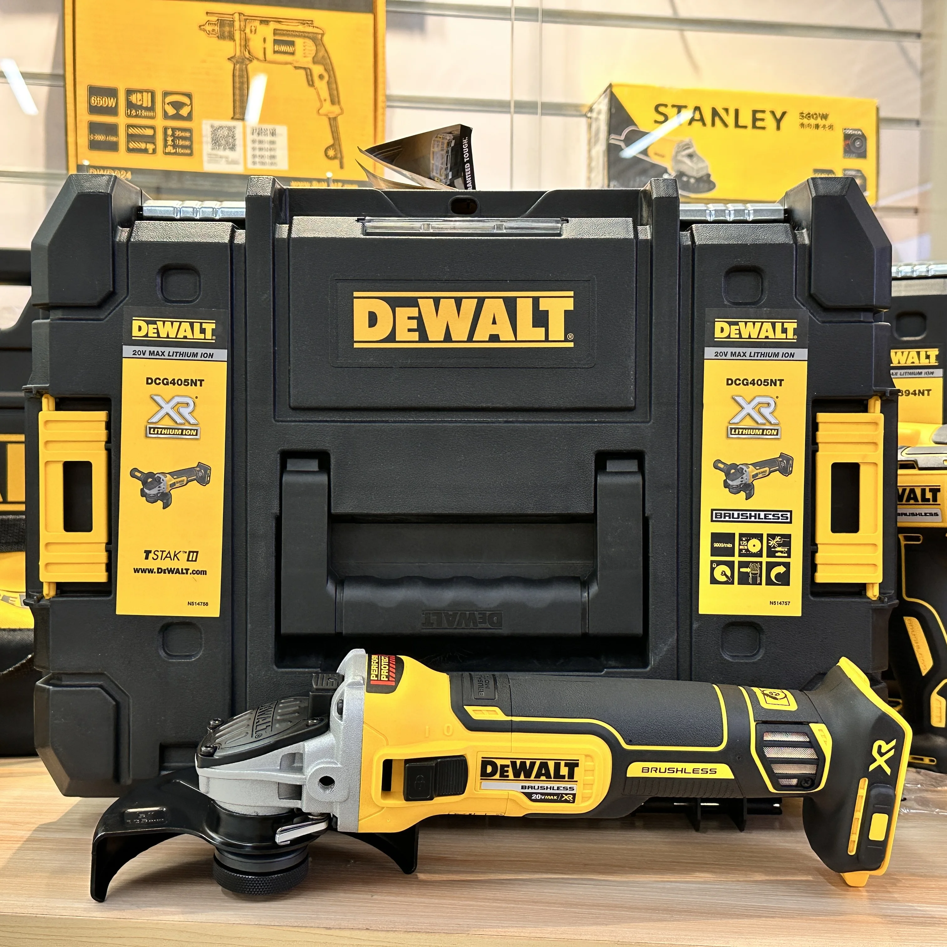 DeWalt 20V Brushless Angle grinder Battery Powered 9000RPM Electric grinder Wireless DIY Woodworking Grinding Machine Power Tool