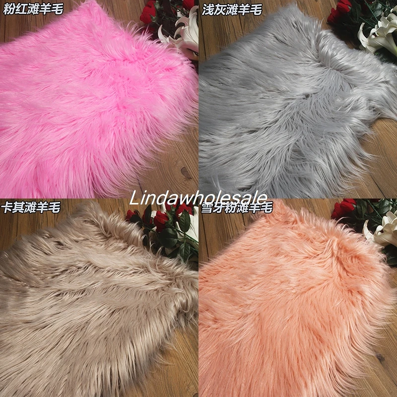 Imitation fox fur clothing hat bag car mat decoration material,fabric for patchwork,faux fur fabric,160cm*50cm/pcs