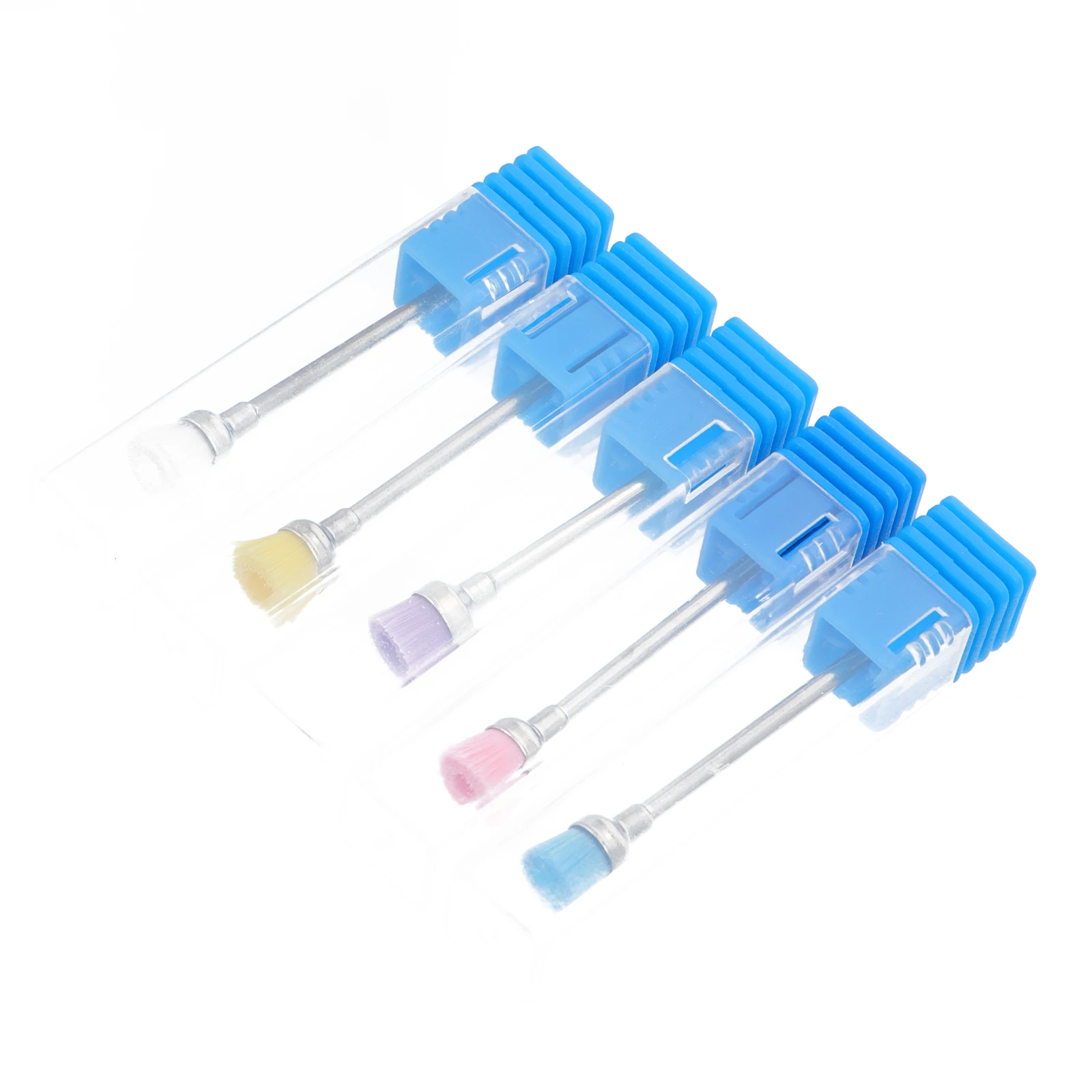 

5 Pcs Nail Dust Brush Tools Cleaning Kit Manicure Drill Machine Cleaner Reusable High Quality Fine Grain Polishing Nails