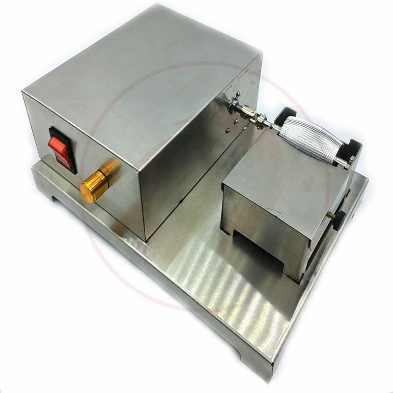 Electric speed regulation stainless steel oil edge machine, leather oil edge box