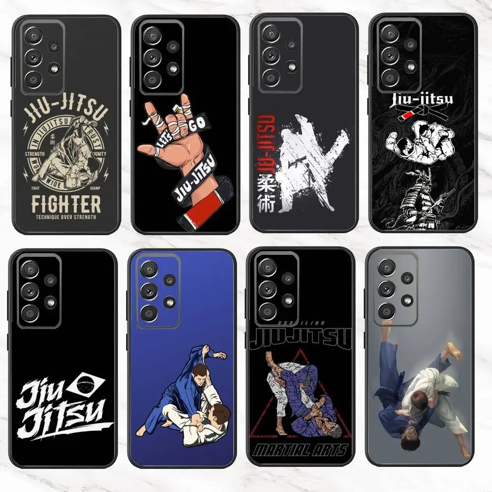 B-BJJ B-Brazilian Jiu Jitsu  Phone Case For Samsung S25,S24,S21,S22,S23,S30,Ultra,S20,Plus,Fe,Note,10,9,5G Black Cover