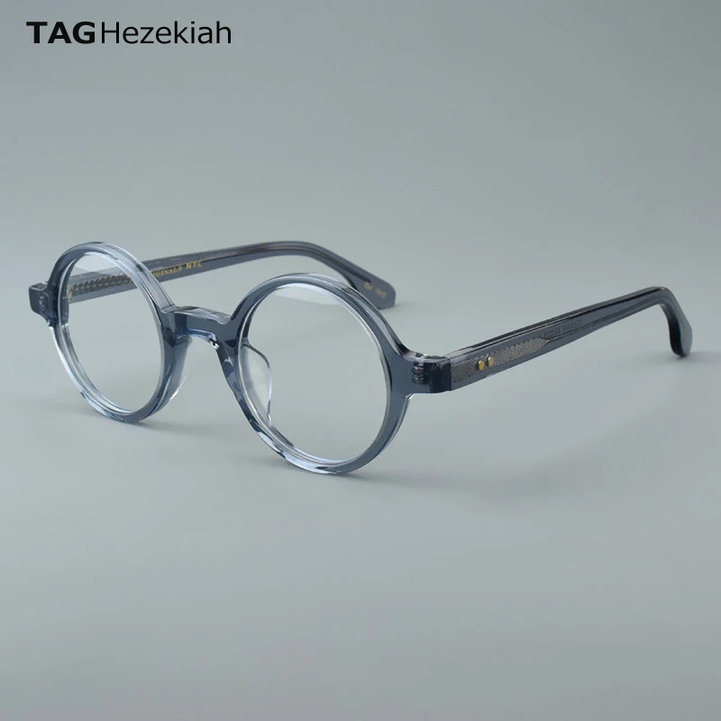 

Quality Acetate Frame Round Eyewear Frame Vintage Design Eyeglasses Oculos De Grau men Reading Myopia Glasses Frames ZOLMAN