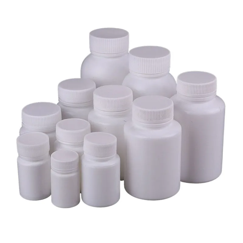 100Pcs Refillable Plastic PET/PE Seal Bottles 15ml 20ml 30ml 50ml Clear Vials Reagent store Container Plastic Screw cap 100pcs