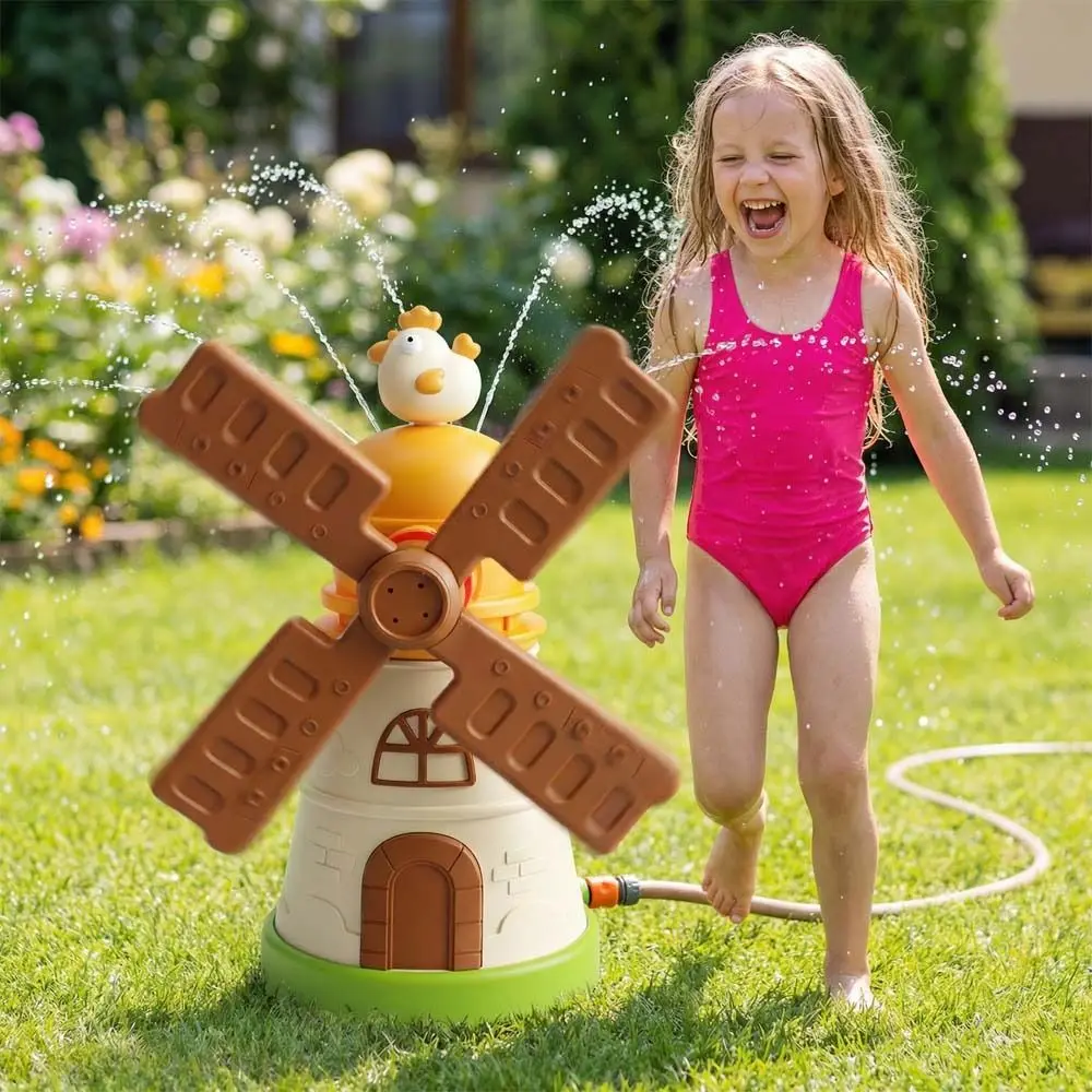 Plastics Windmill Sprinkler Interactive Multipurpose Baby Bath Toys Early Educational Funny Children's Shower Toy