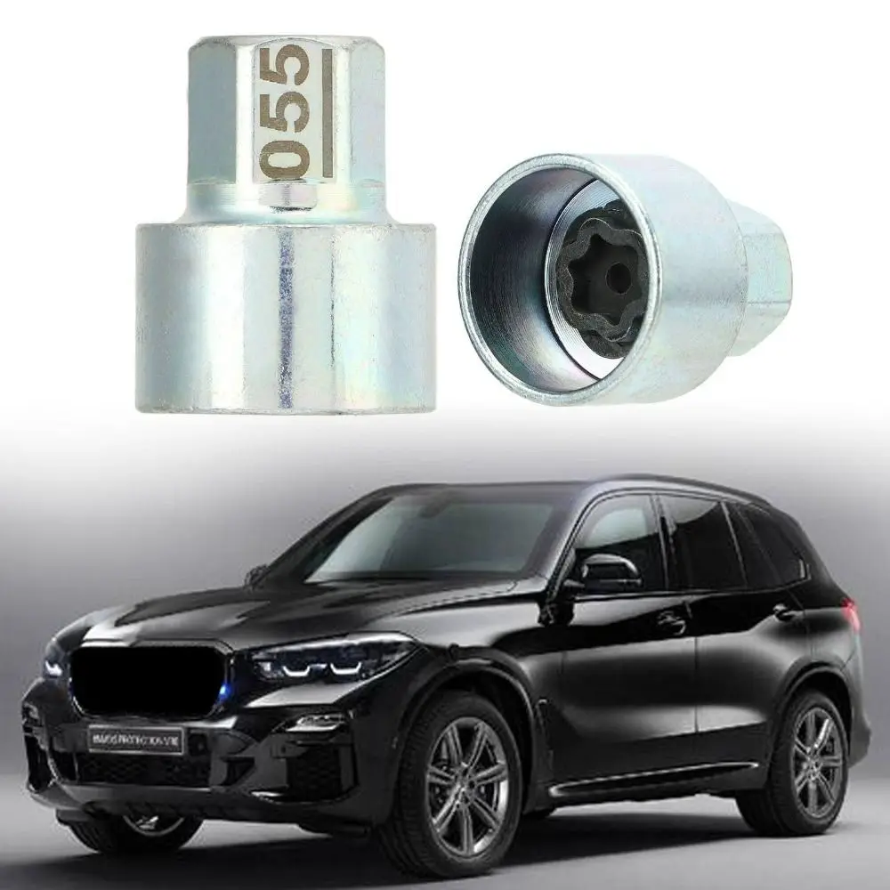 Sturdy Metal Wheel Lock Key Anti Deformation Rustproof Anti Theft Lugnut Socket High Strength Wheel Lock Lug Nut Car Replacement