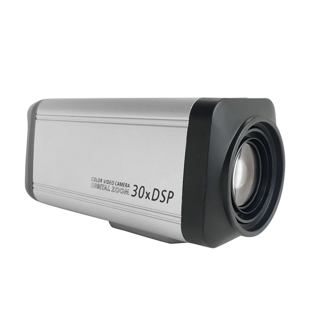 high resolution 1080p dsp 30x optical zoom analogy cctv box camera