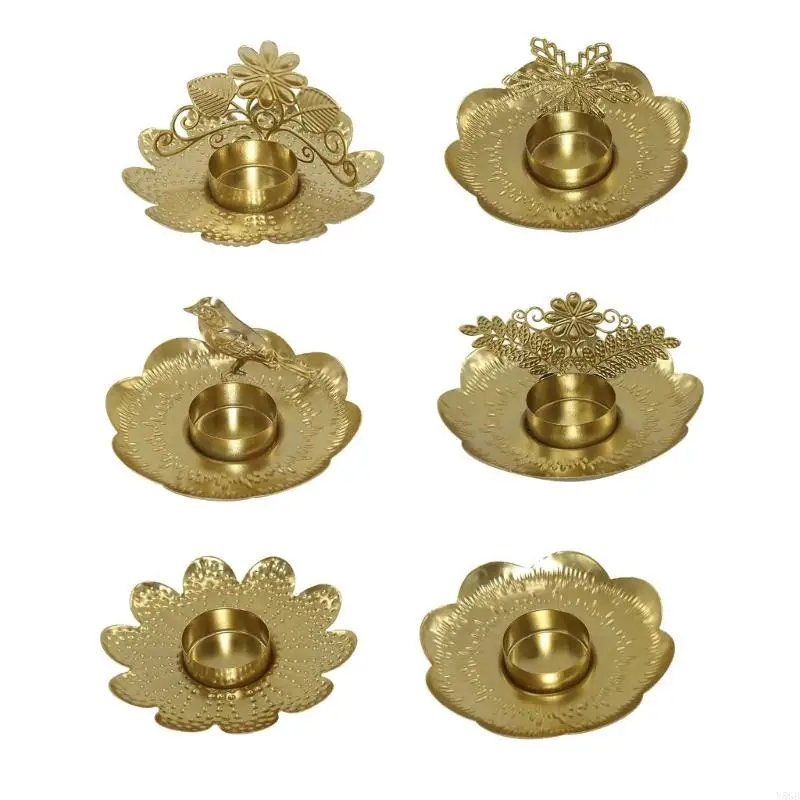 Textured Metal Stand, Satins Finish Display Piece for Home Shelf Use, Desk Styling, Dining Use Home Accent Y5GB