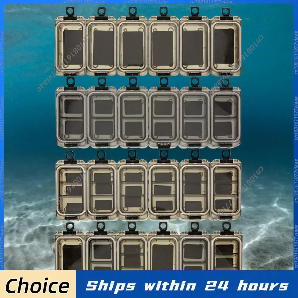 

6Pcs Magnetic Fishing Hook Outdoor Fishing Gear Accessories Box Expandable Outdoor Fishing Box Lures Hooks Baits Storage Box