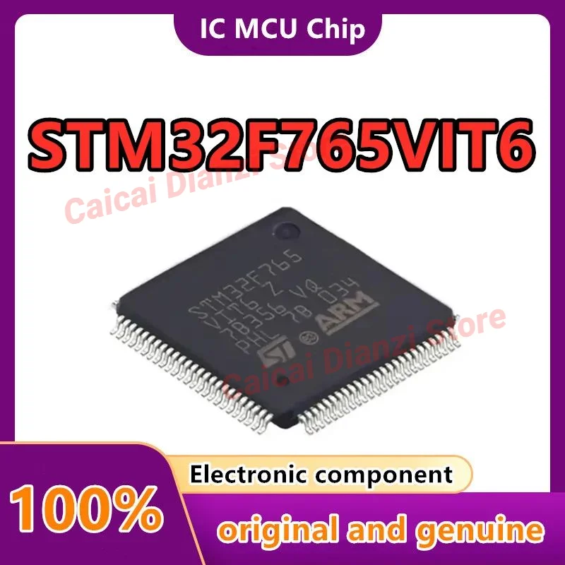 

5-1PCS STM32F765VIT6 STM32F7 New Original MCU Microcontroller IC 32-Bit Single-Core 216MHz 2MB (2M x 8) FLASH 100-LQFP (14x14)