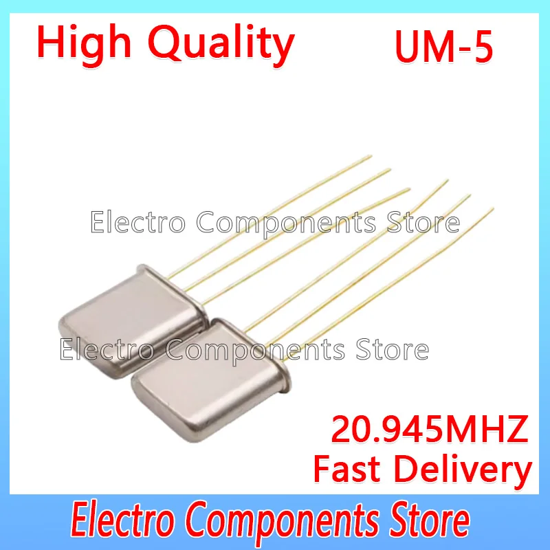 5PCS 20.945Mhz Ceramic Filter UM-5 20.945M Passive Crystal SAW Filter 3Pin DIP-3