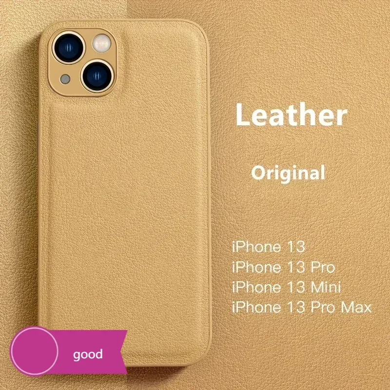 

Роскошный матовый силиконовый кожаный чехол для iPhone 13 12 11 Pro Max 14 Pro Max Plus, защитная противоударная мягкая задняя крышка с объективом