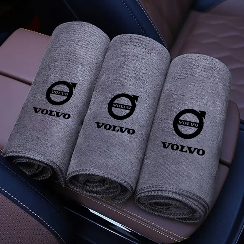 Nova microfibra toalha de lavagem de carro pano de secagem toalhas de limpeza para volvo xc90 v90 v60 xc60 v40 s80 s60 s90 c40 xc40 v70 xc70 c30 c70