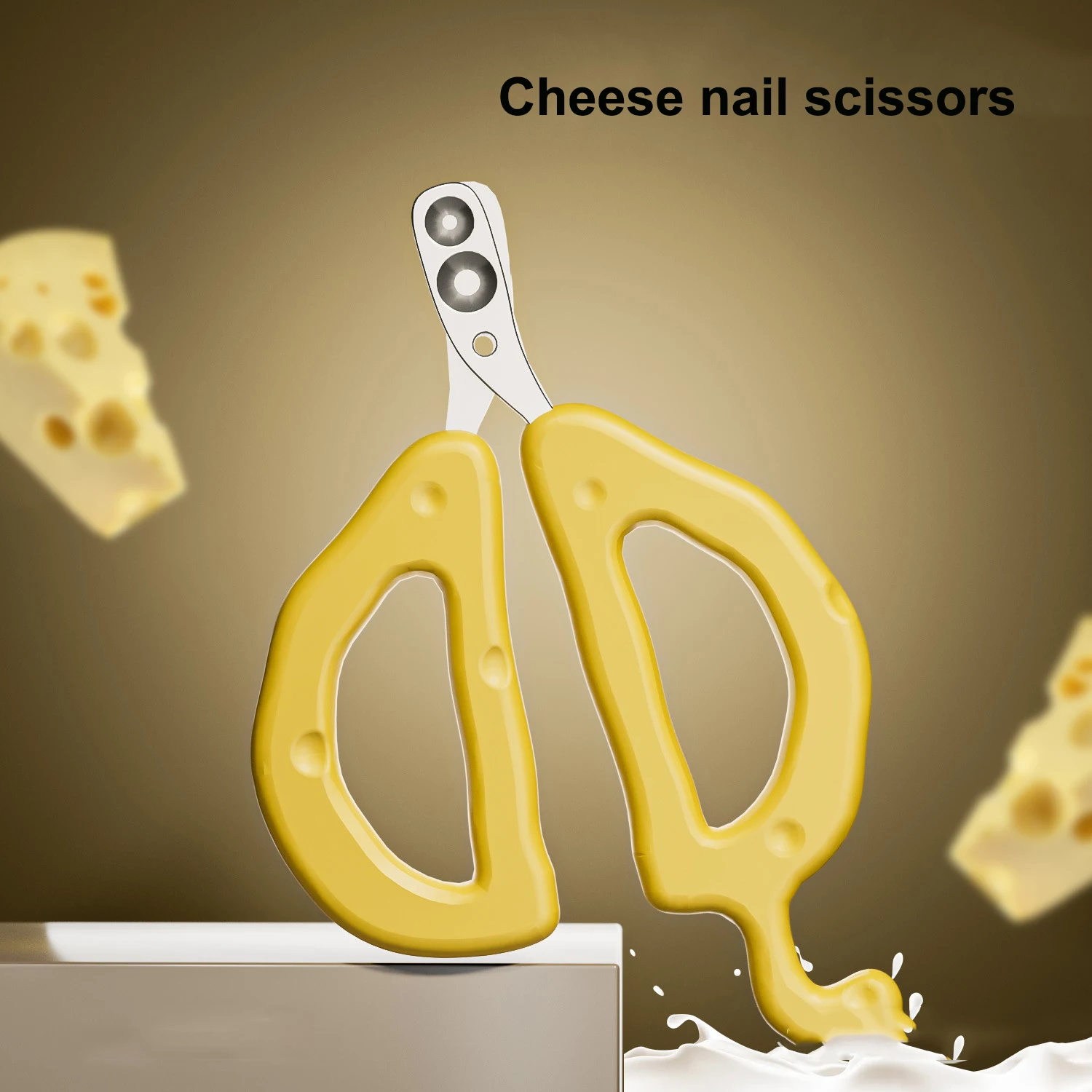 

Cute Cheese Design Pet Nail Clippers Scissors Puppy Dogs Cats Care Nails Scissors Claws Safety Pet Accessories
