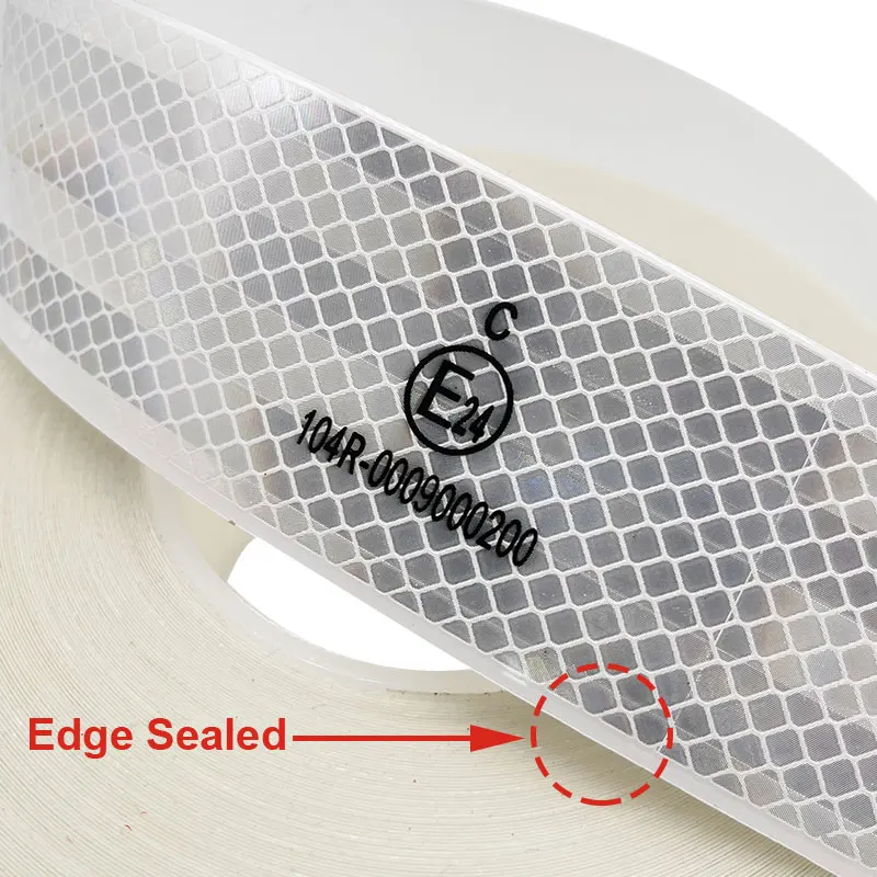 VOOFENG PC Engineer Grade Prismatic Reflective Tape Printing ECE 104R Edge Sealed for Truck Trailer Vehicle Reflective Sticker