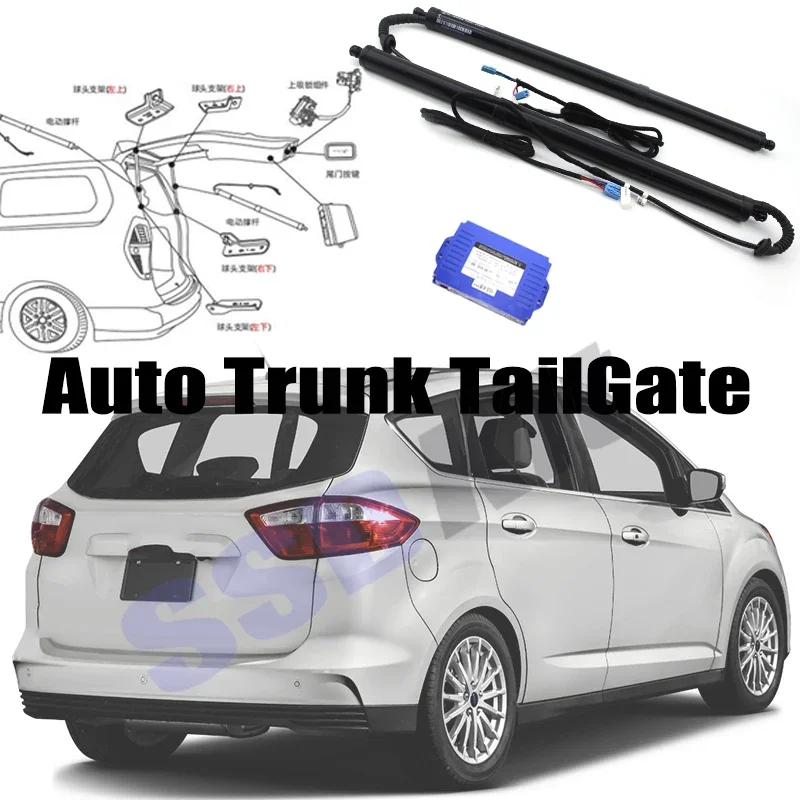 For Ford C-Max Energi CMax 2010~2019 Car Power Trunk Lift Electric Hatch Tailgate Tail Gate Strut Auto Rear Door Actuator