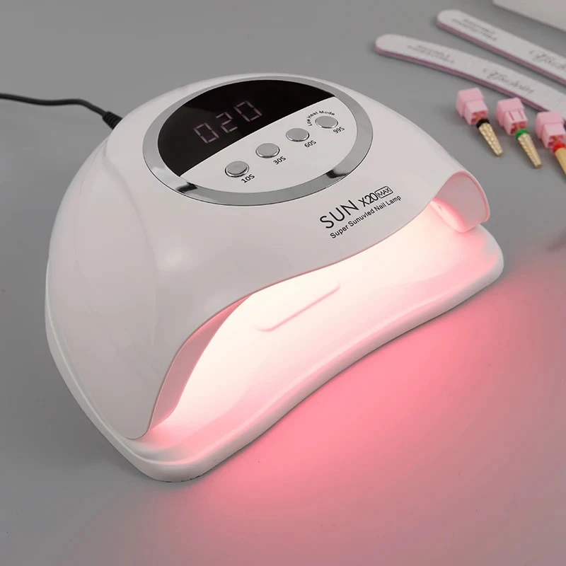 High Power Quick Drying Phototherapy Machine UV Nail Baking Lamp 320W SUN X20MAX 72 LEDs UV Nail Gel Polish Curing Manicure Lamp