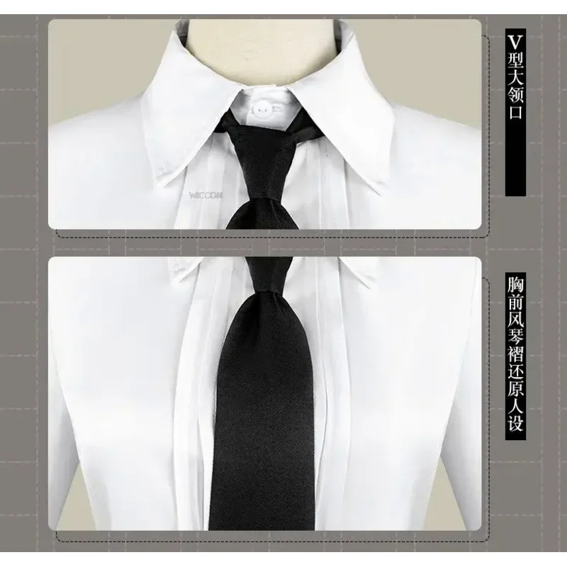 أنيمي بونغو الضالة الكلاب تأثيري ازياء زي مدرسي البدلة Akiko Yosano شعر مستعار الذهب فراشة تنورة الإناث S-3XL MN3