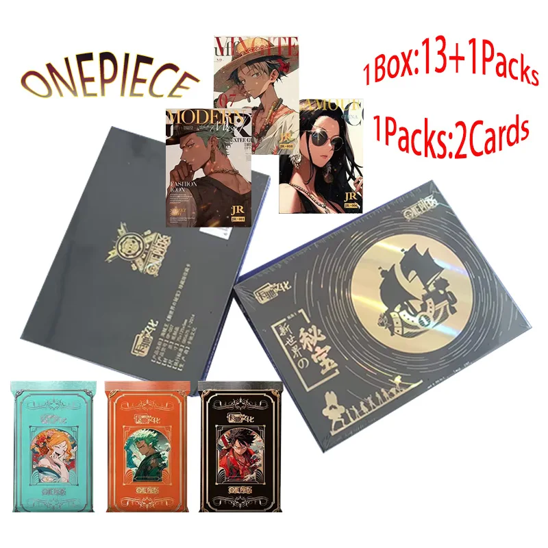 

Anime One Piece The Secret Of The New World Collection Cards Trading Game Luffy Sanji Nami TCG Booster Box Game Cards