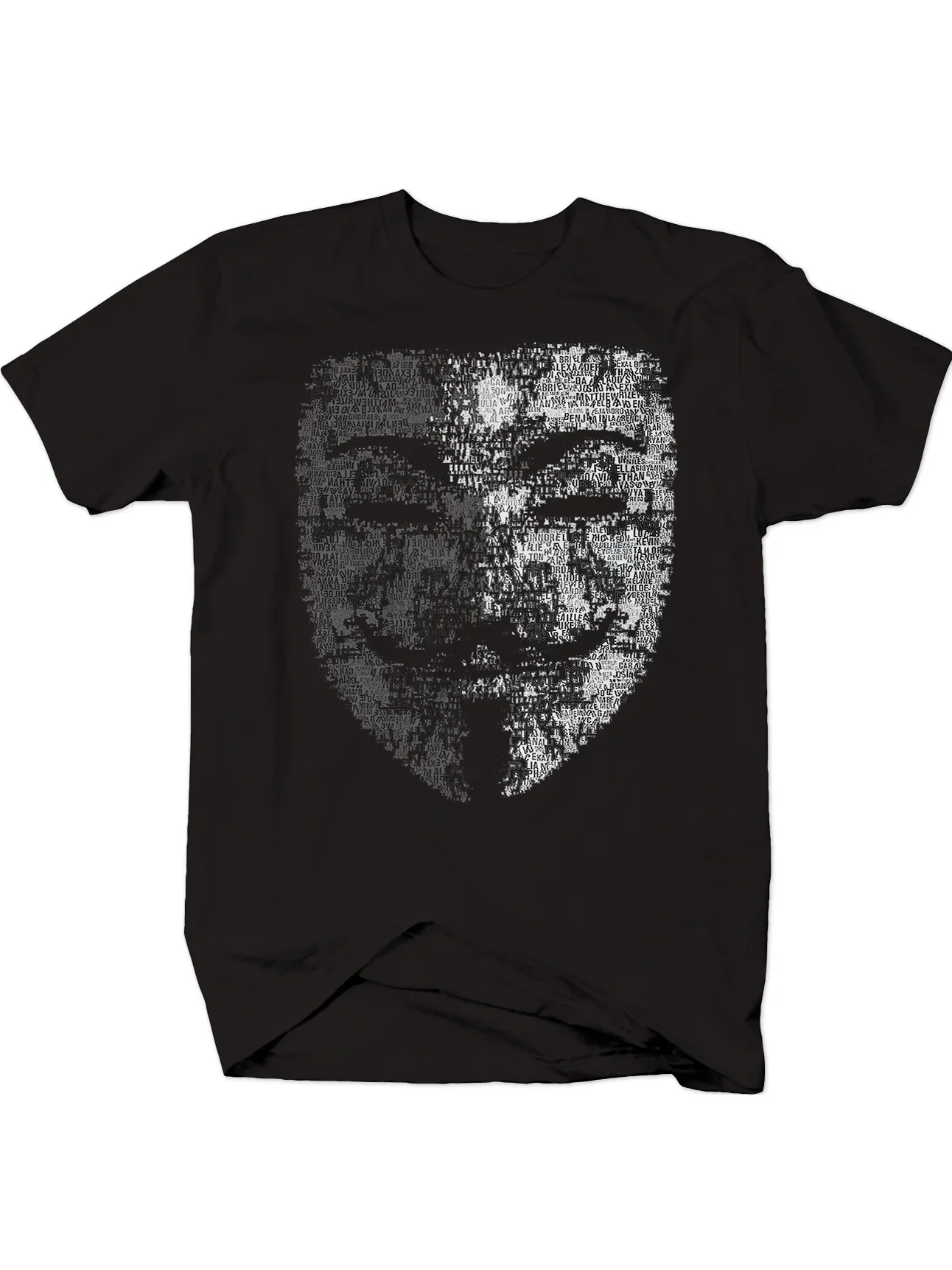 Guy Fawkes Anonymous Mask T Shirt. Short Sleeve 100% Cotton Casual T-shirts Loose Top Size S-3XL