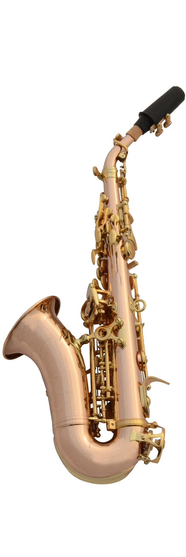 Advanced professional phosphor bronze Bb soprano small bent saxophone SAX