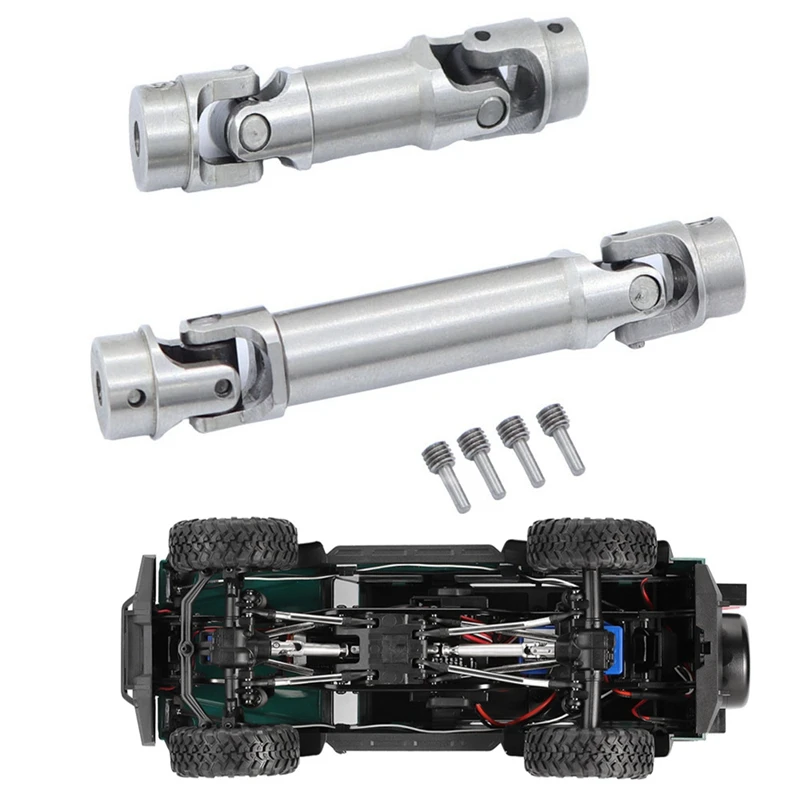 2 ชิ้นสแตนเลสสตีลไดรฟ์เพลา CVD Driveshaft 9751 สําหรับ Traxxas TRX4M 1/18 RC Crawler รถอะไหล่อัพเกรด