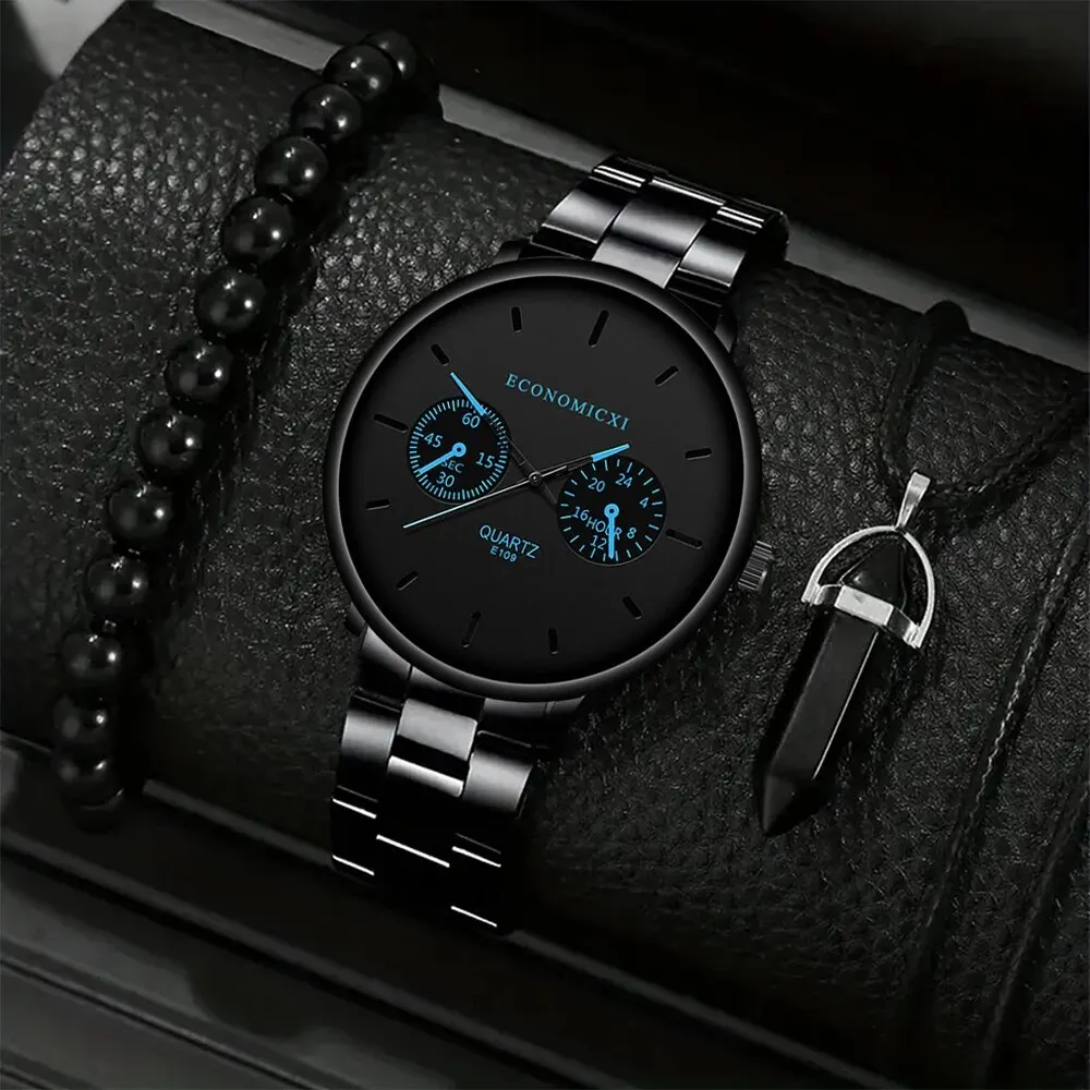 Movement Type: Quartz Watch Applicable People: Men Watch Band Length Approx: 220mm Watch Band Width Approx: 20mm Watch Case