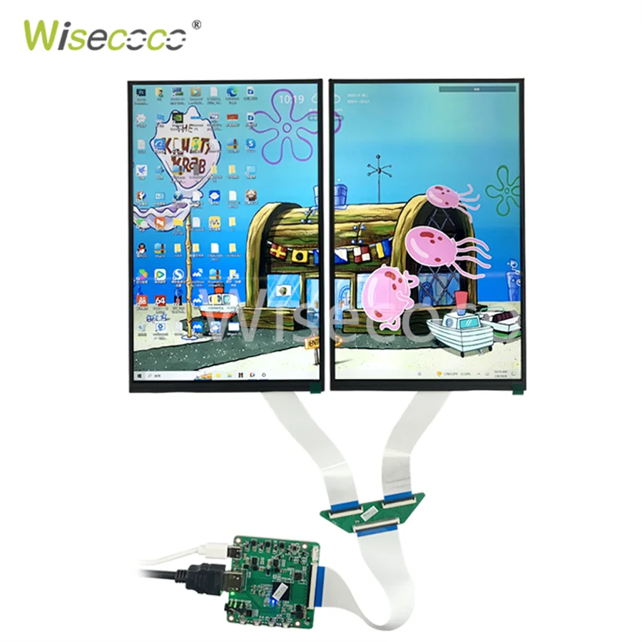 

Wisecoco 10.1 Inch Ips Dual Lcd 1280*800 Kiosk Display Tablet Screen Tft Displays Module Panel For Raspberry Pi