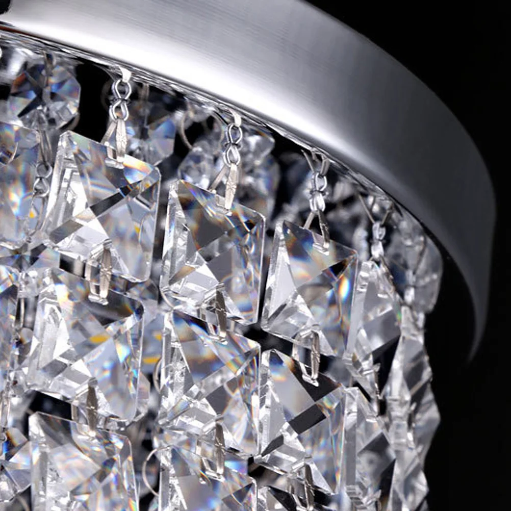 

Crystal LED Ceiling Lamp Modern Simplicity White Golden Light Panel 15W 20cm Bedroom Living Room Plafondlamp Light