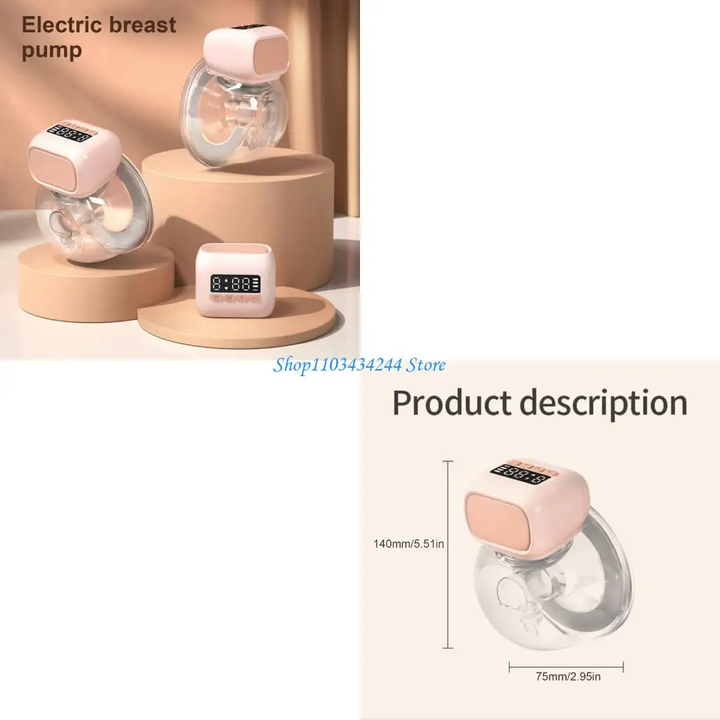 

Electric Breast for Effective Breastfeeding Lactation Support 9 Suctions Travel Friendly Designing Automatic Milker