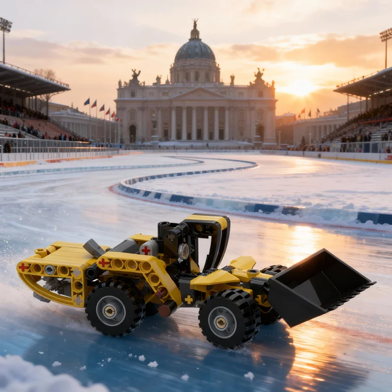 

100 деталей MOC: Техническая модель карьерного погрузчика, конструктор, развивающая игрушка, креативный рождественский подарок, обучающий набор кубиков