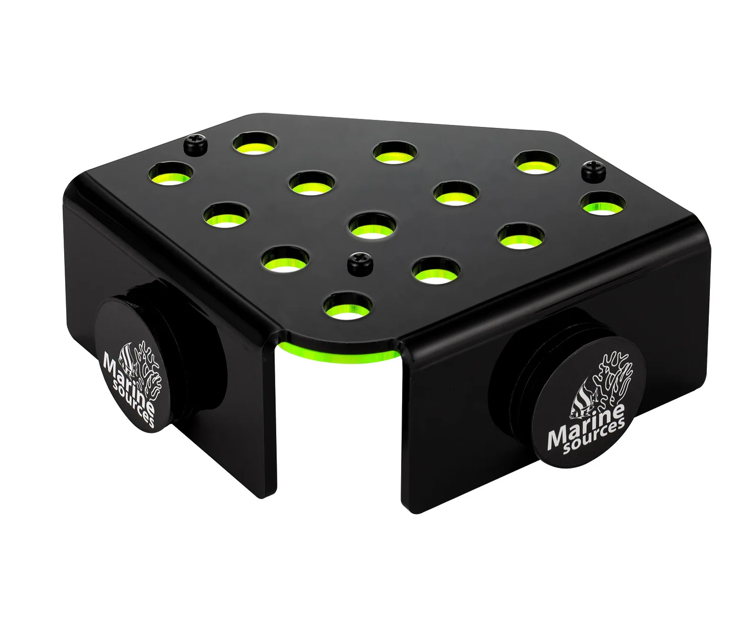 

Marine Sources Magnetic Coral Propagation System-13-Slot Glowing Corner Rack,Double-Layer Fluorescent Green Acrylic for SPS