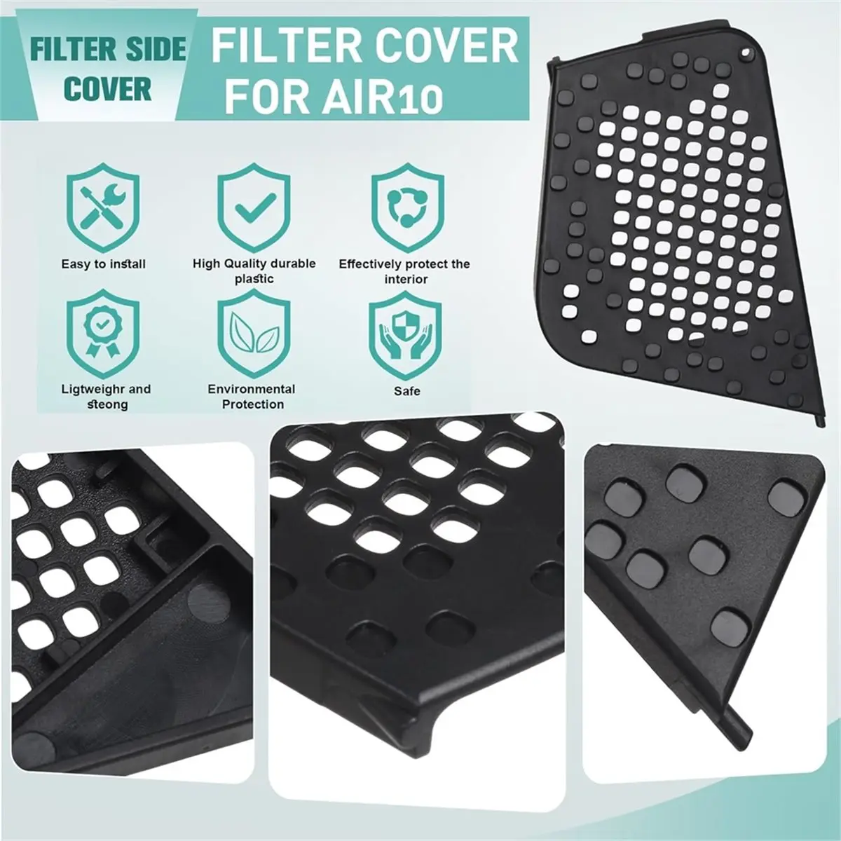 Paquete de 2 cubiertas laterales de filtro 19729 para máquinas AirSense 10, AirStart 10, AirCurve 10 /AutoSet/VPAP
