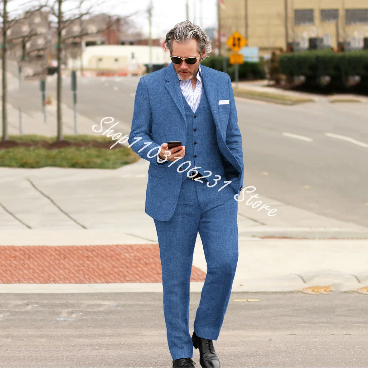 2024 White Linen Men Suits New Fashion Bridegroom Casual Tuxedos Slim Fit Wedding Blazer Vest Pants Custom Terno Masculino