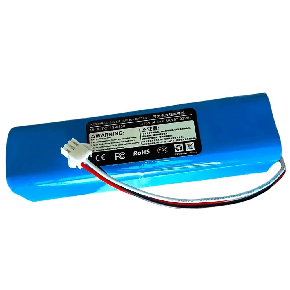 14.4V 6800mAh, Suitable for Lydsto R1, Rodmi Eve Plus, M7 Pro, M8 Pro, M9, U6, Vacuum Cleaner Original Rechargeable Batteries