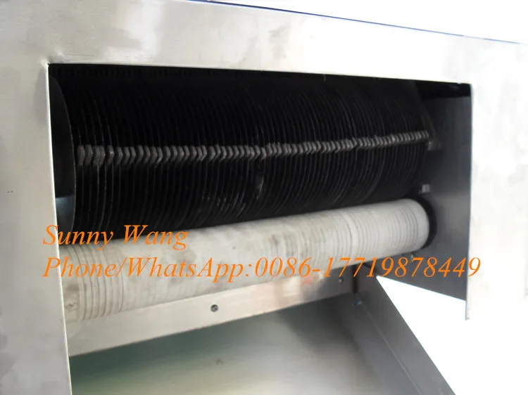 เครื่องตัดสารเลื่อนเห็ดสแตนเลส 304 เครื่องตัดหน่อไม้ฝรั่งเครื่องตัดสาหร่ายทะเล